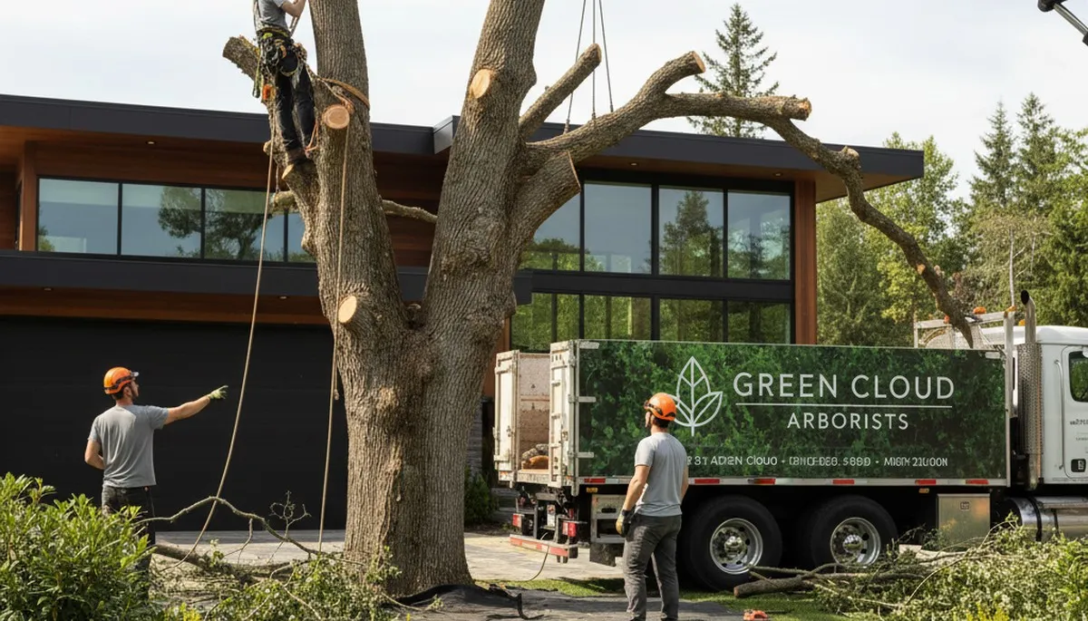 Professional landscaping and tree removal service in Buffalo NY transforming residential yard